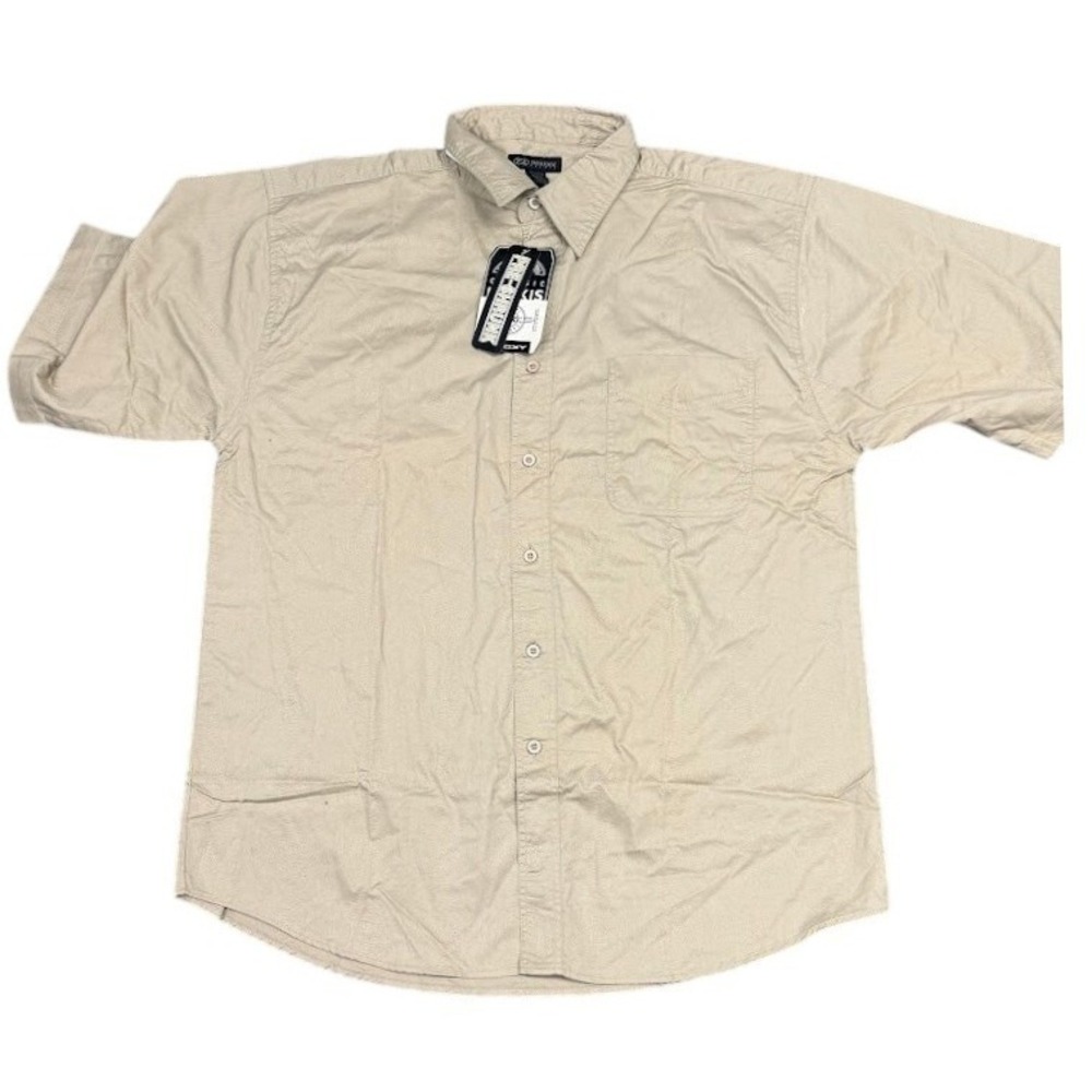 Vintage Rooky Khakis Men's Classic Button Down Short Sleeve Shirt XL‎ NEW
